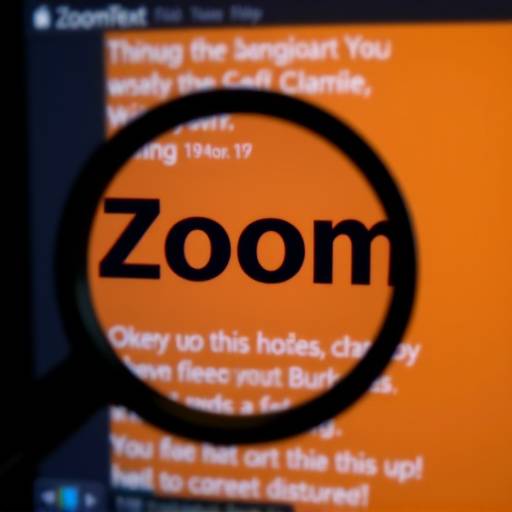 Example of ZoomText screen magnification software