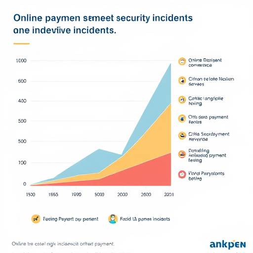 Graph showing increase in online payment security incidents