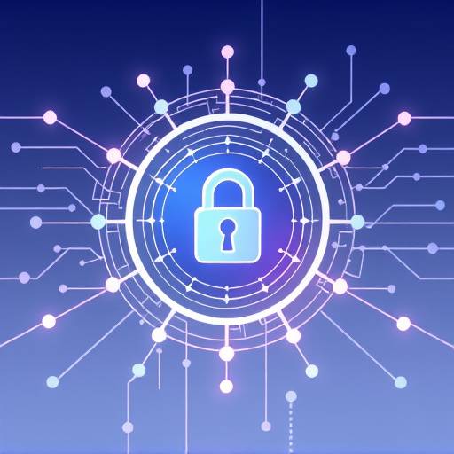 Illustration depicting data being shared securely with authorized third parties