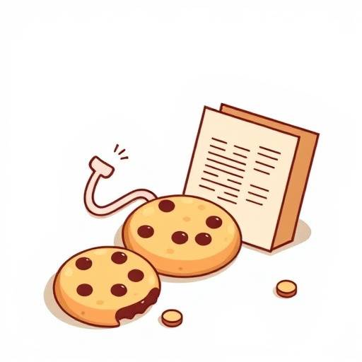 Illustration representing revisions and updates to the cookie policy