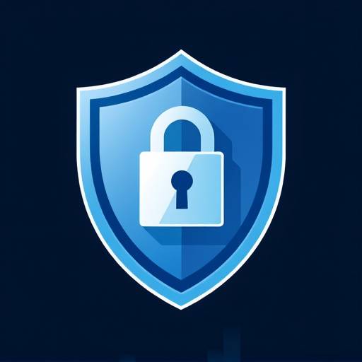 Image of a shield with a lock, representing strong data security measures